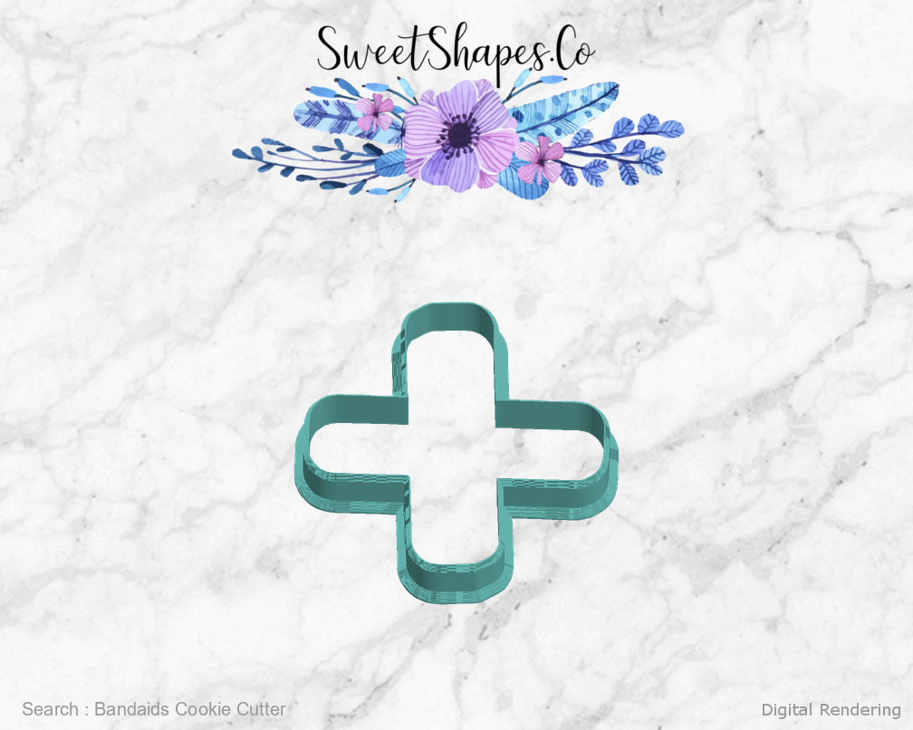 Bandaids Cookie Cutter — left view