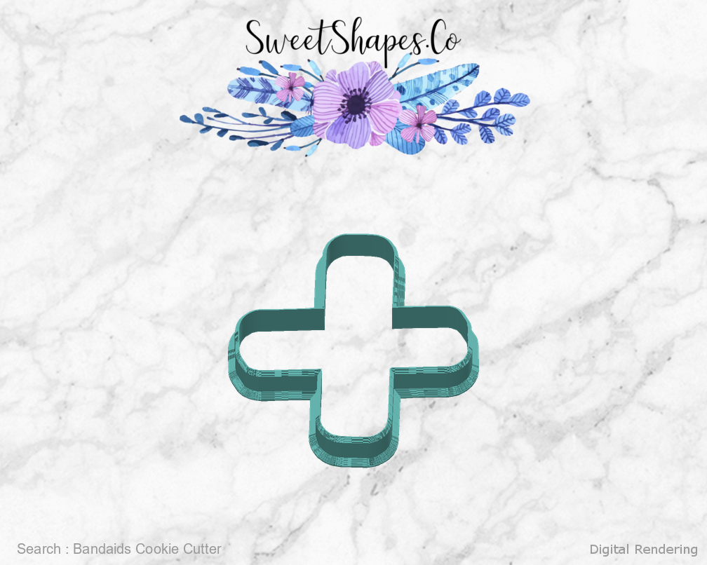Bandaids Cookie Cutter — back view