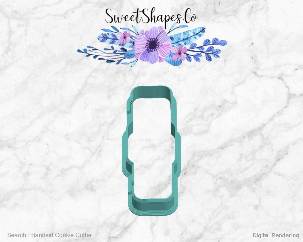 Bandaid Cookie Cutter — left view