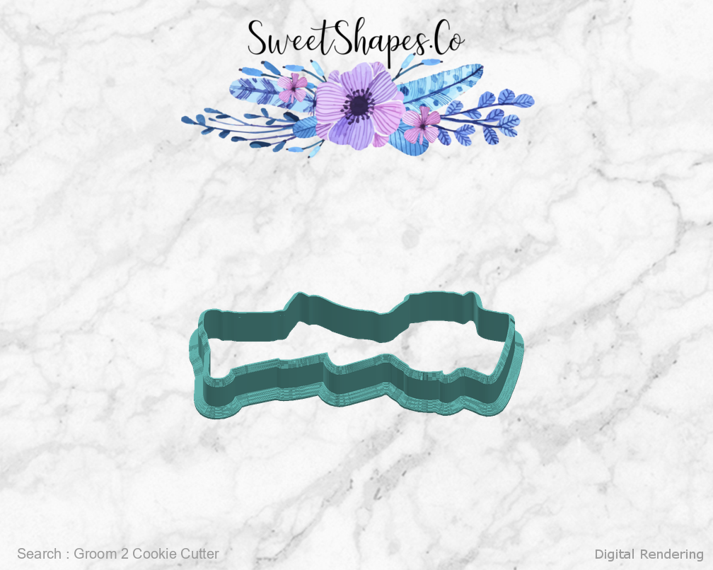 Groom 2 Cookie Cutter — right view