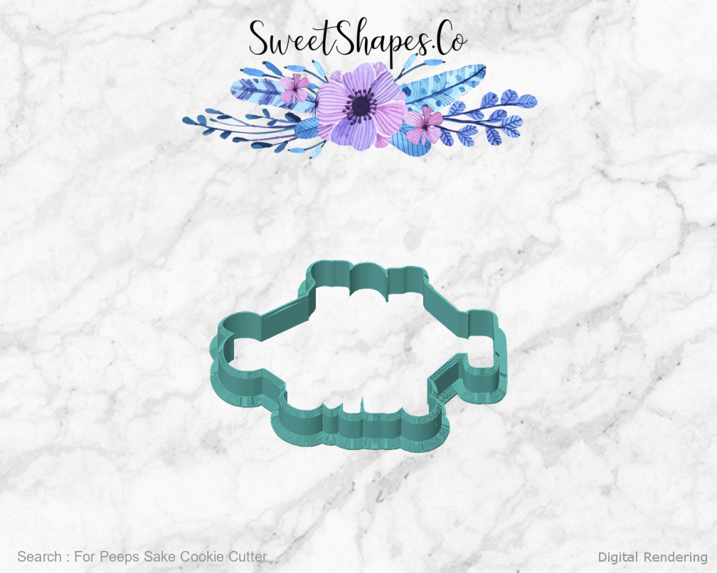 For Peeps Sake Cookie Cutter — front view