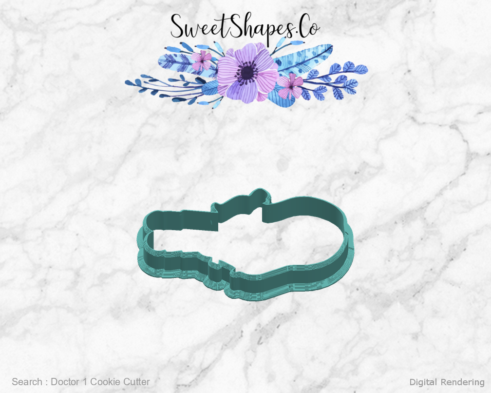 Doctor 1 Cookie Cutter — right view