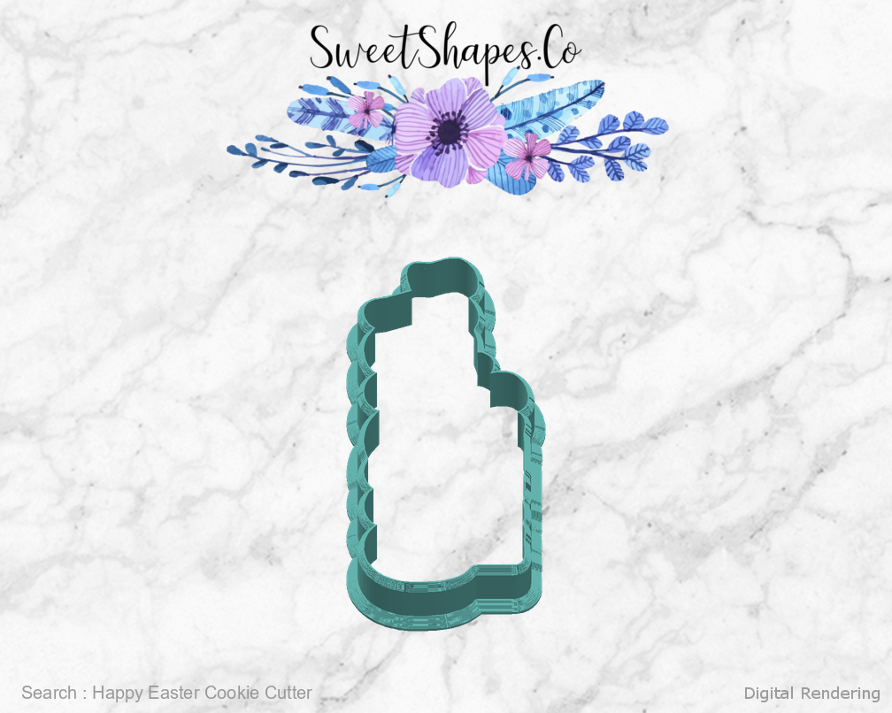 Happy Easter Cookie Cutter — right view