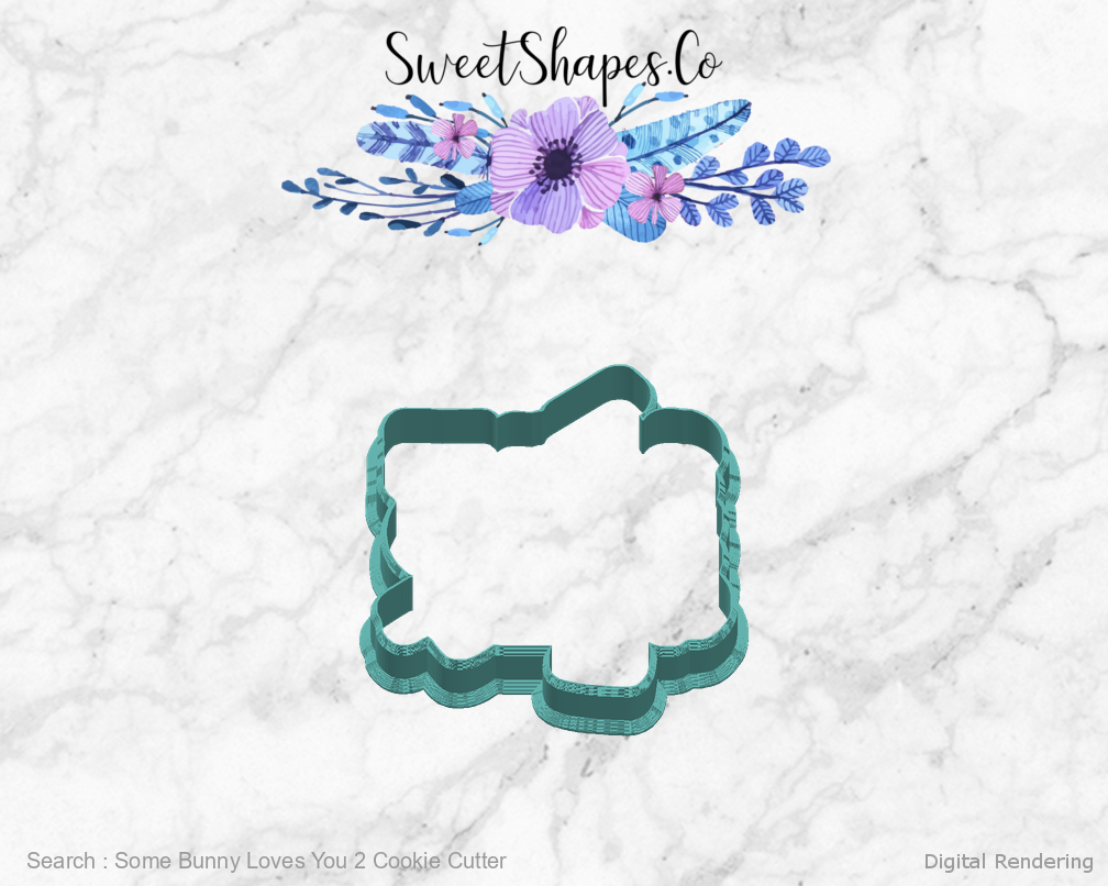 Some Bunny Loves You 2 Cookie Cutter — right view