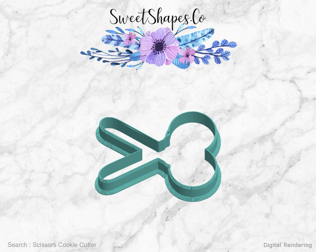 Scissors Cookie Cutter — left view
