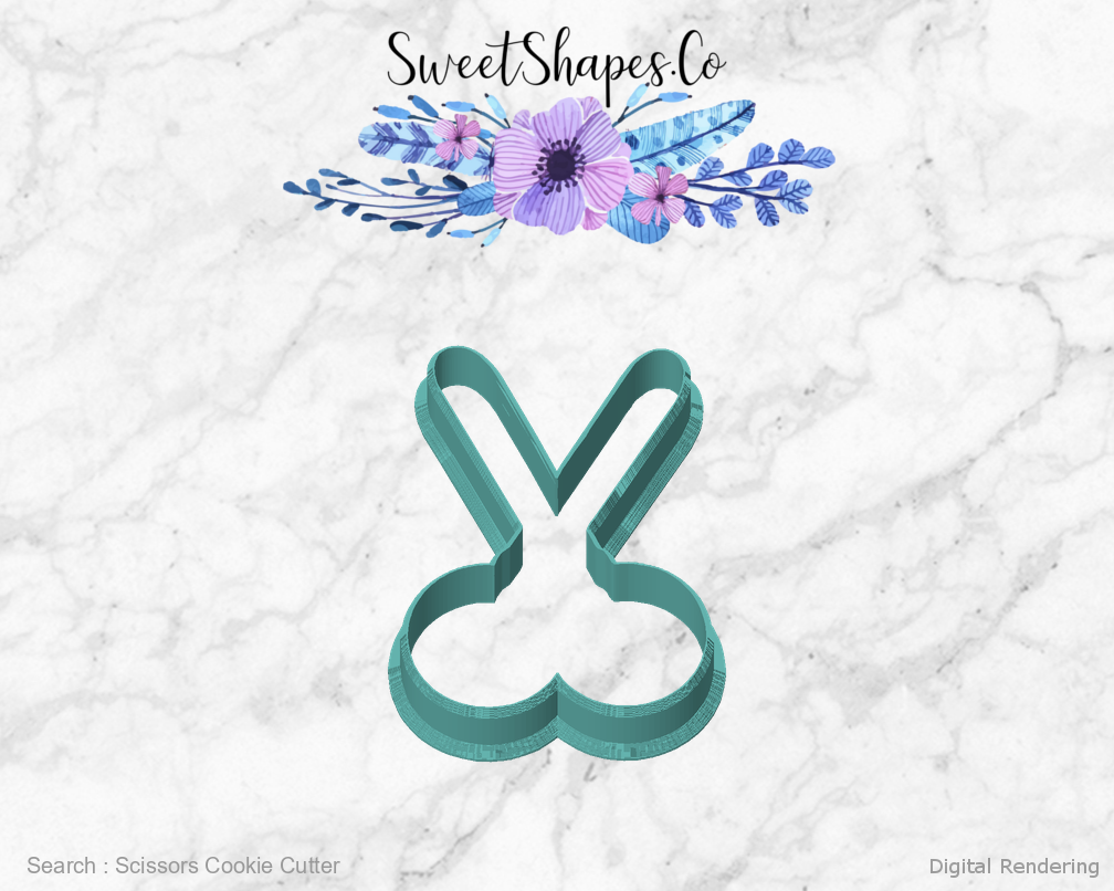 Scissors Cookie Cutter — front view