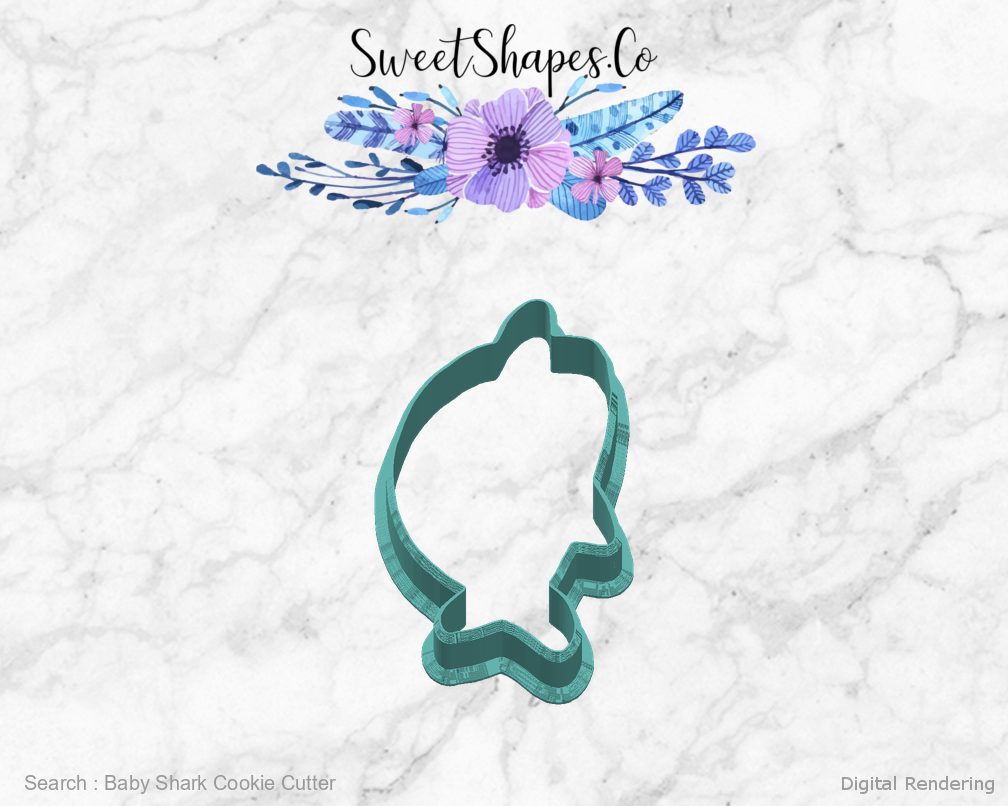 Baby Shark Cookie Cutter — right view
