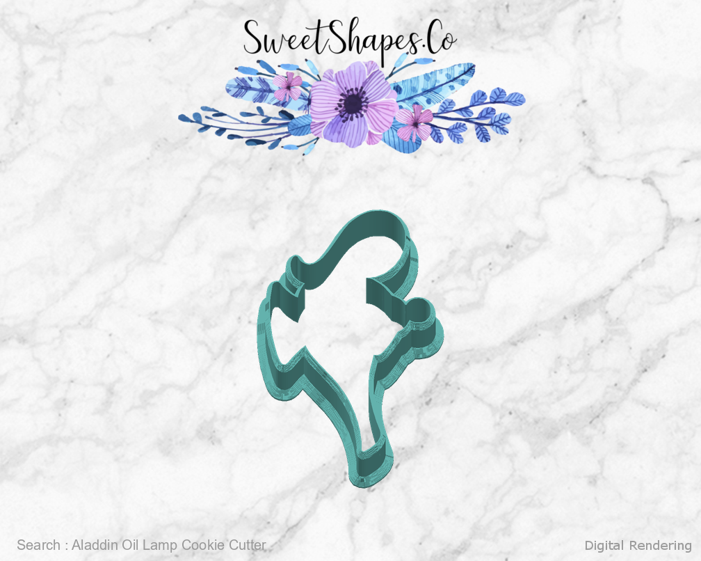 Aladdin Oil Lamp Cookie Cutter — right view