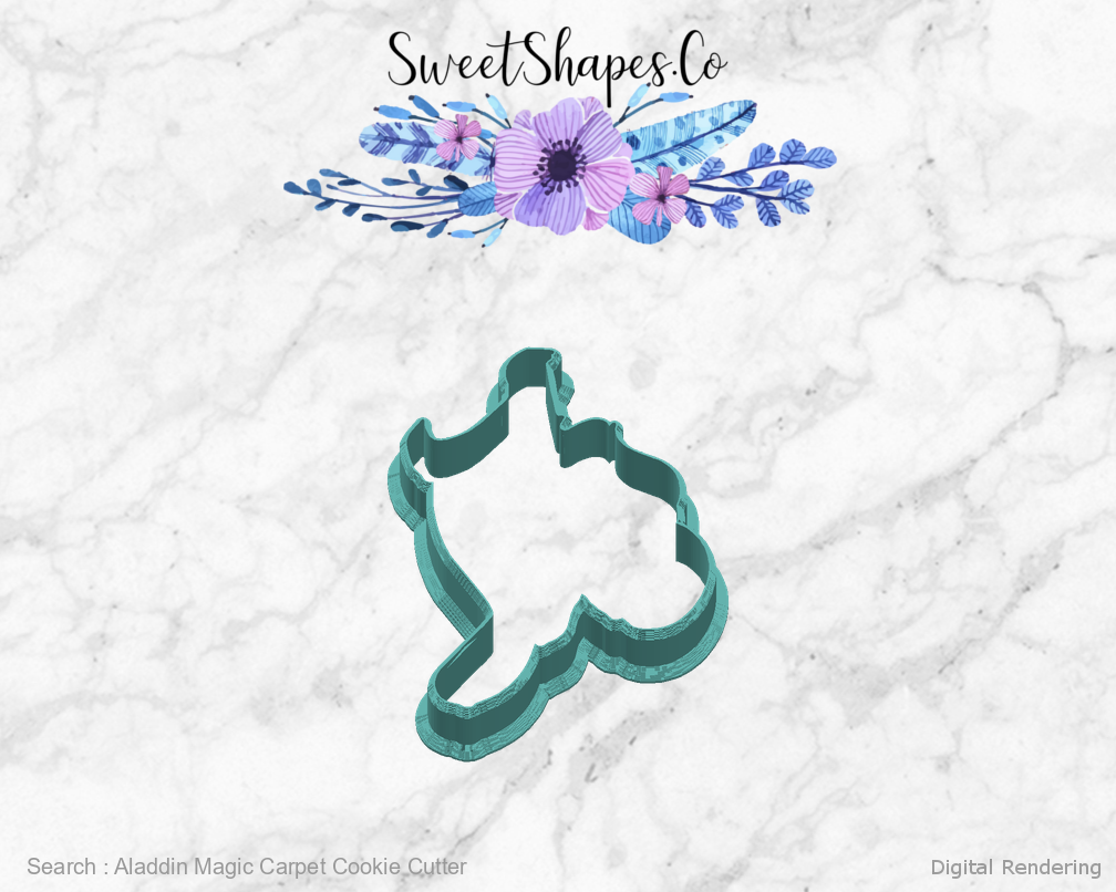 Aladdin Magic Carpet Cookie Cutter — right view