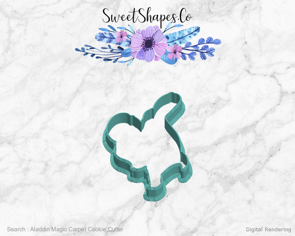 Aladdin Magic Carpet Cookie Cutter — left view
