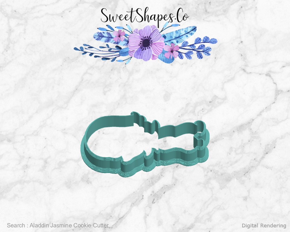 Aladdin Jasmine Cookie Cutter — left view