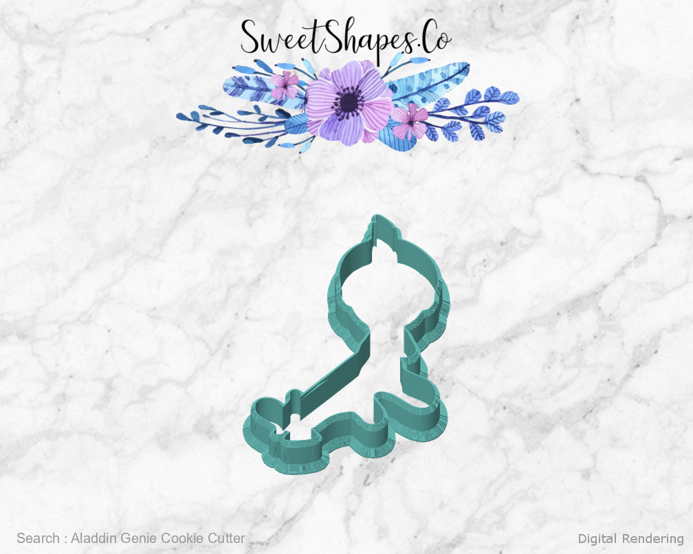 Aladdin Genie Cookie Cutter — front view