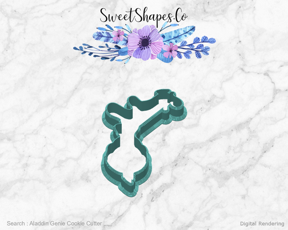 Aladdin Genie Cookie Cutter — back view