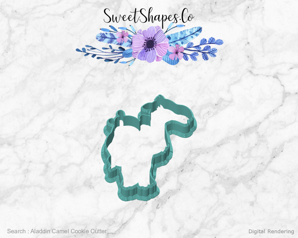 Aladdin Camel Cookie Cutter — front view