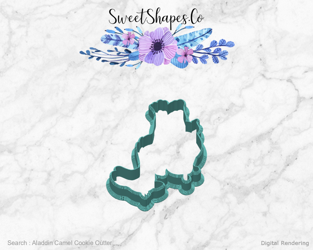 Aladdin Camel Cookie Cutter — back view