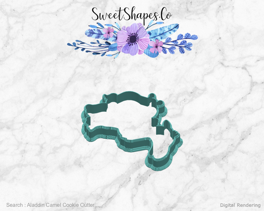 Aladdin Camel Cookie Cutter — right view