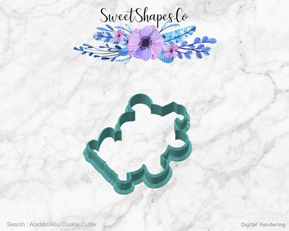 Aladdin Abu Cookie Cutter — angled front view