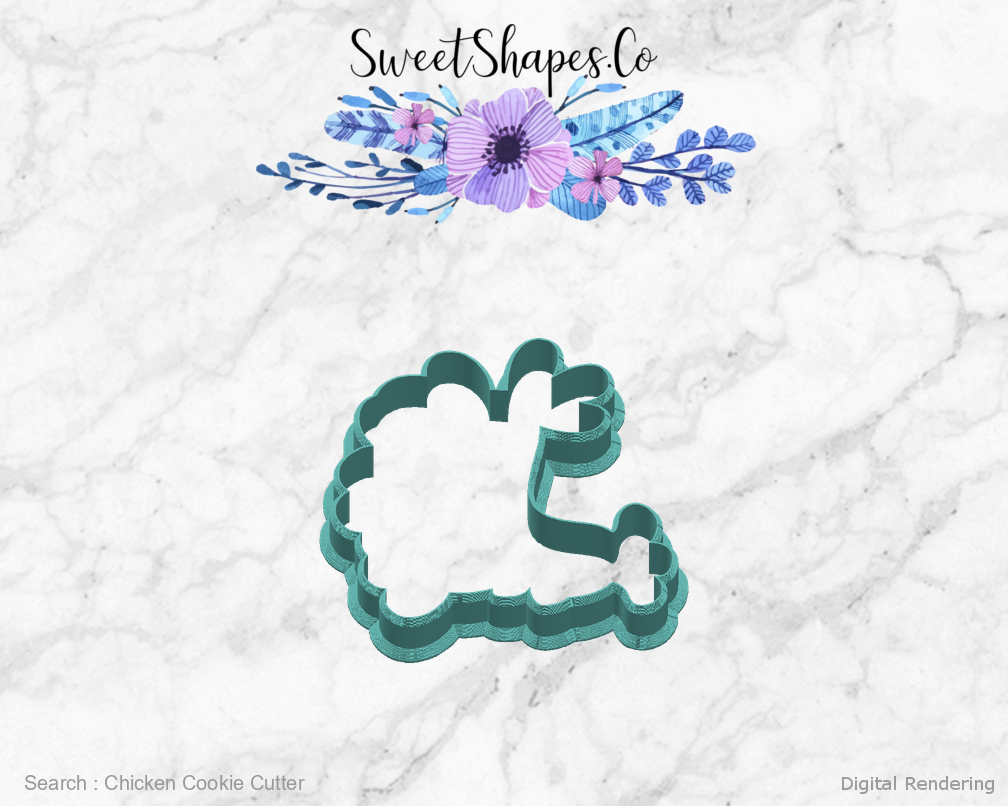 Chicken Cookie Cutter — right view