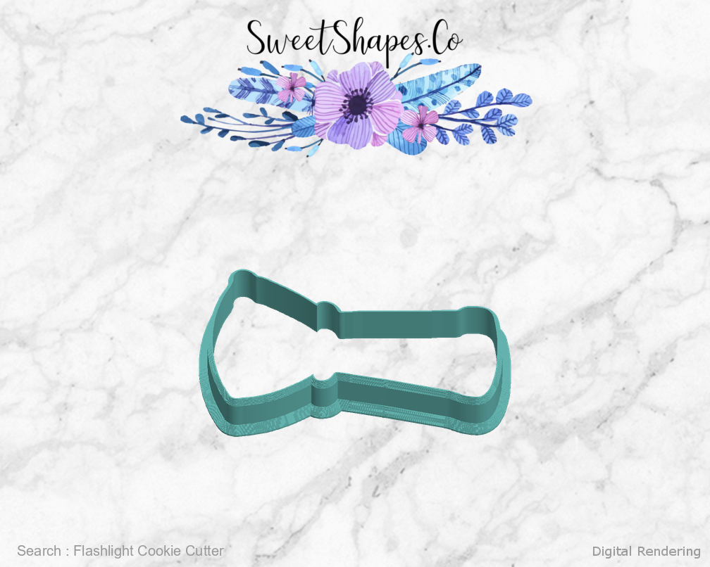 Flashlight Cookie Cutter — left view
