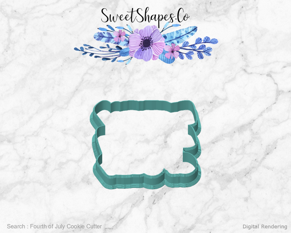 Fourth of July Cookie Cutter — front view