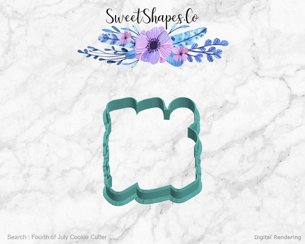 Fourth of July Cookie Cutter — left view