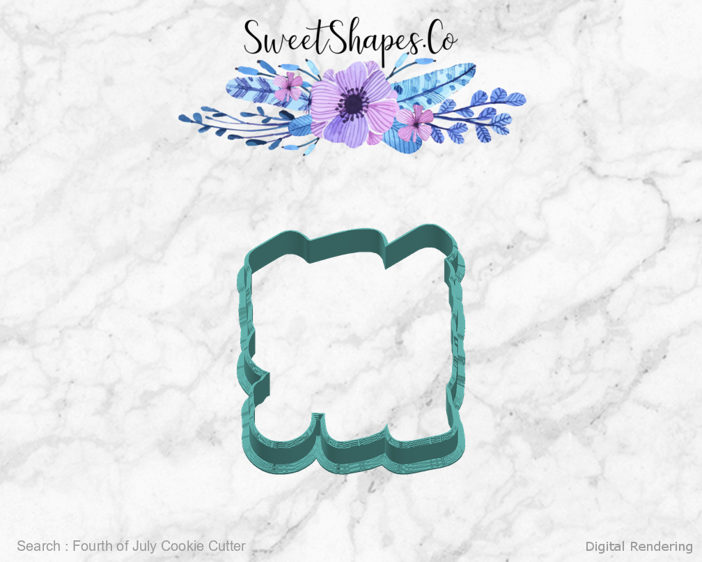 Fourth of July Cookie Cutter — right view