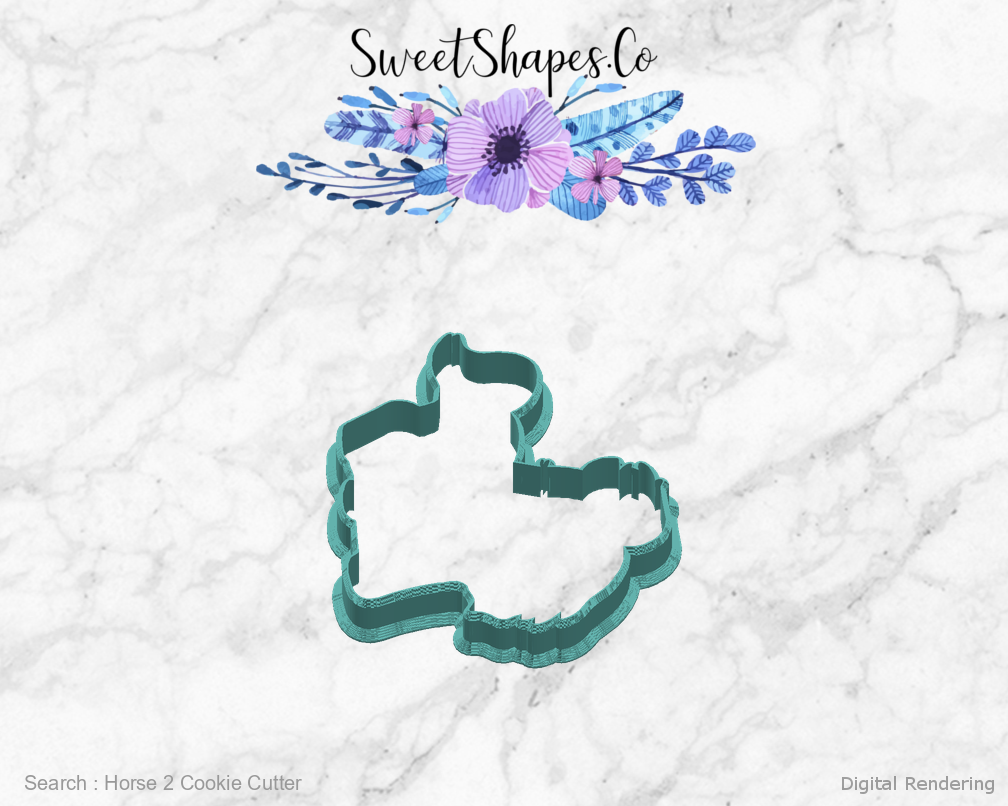 Horse 2 Cookie Cutter — right view