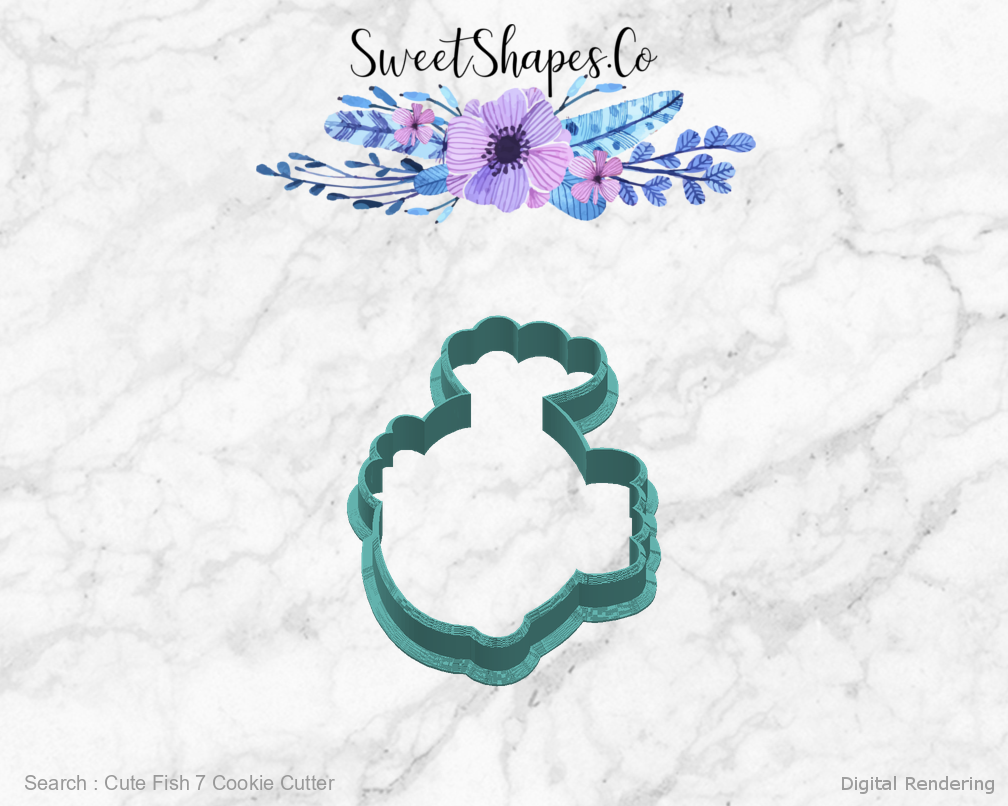 Cute Fish 7 Cookie Cutter — right view