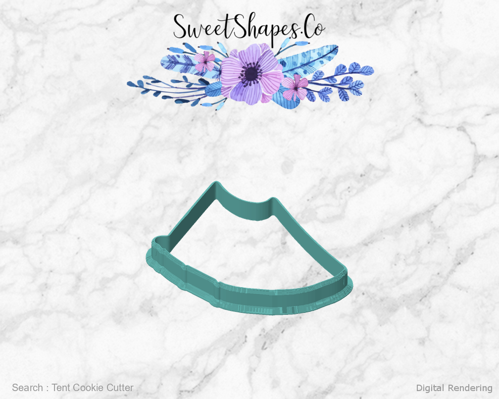 Tent Cookie Cutter — front view