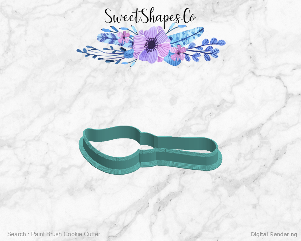 Paint Brush Cookie Cutter — left view