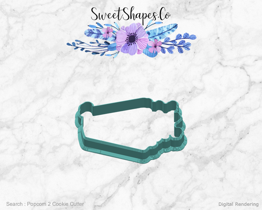 Popcorn 2 Cookie Cutter — right view