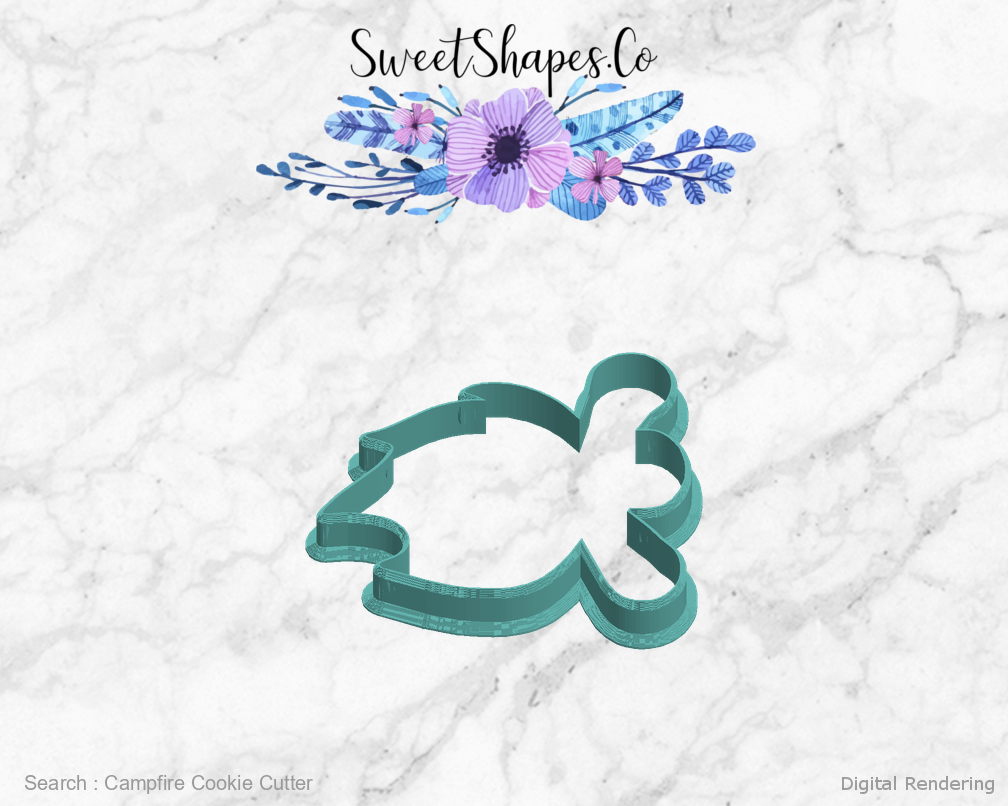 Campfire Cookie Cutter — left view