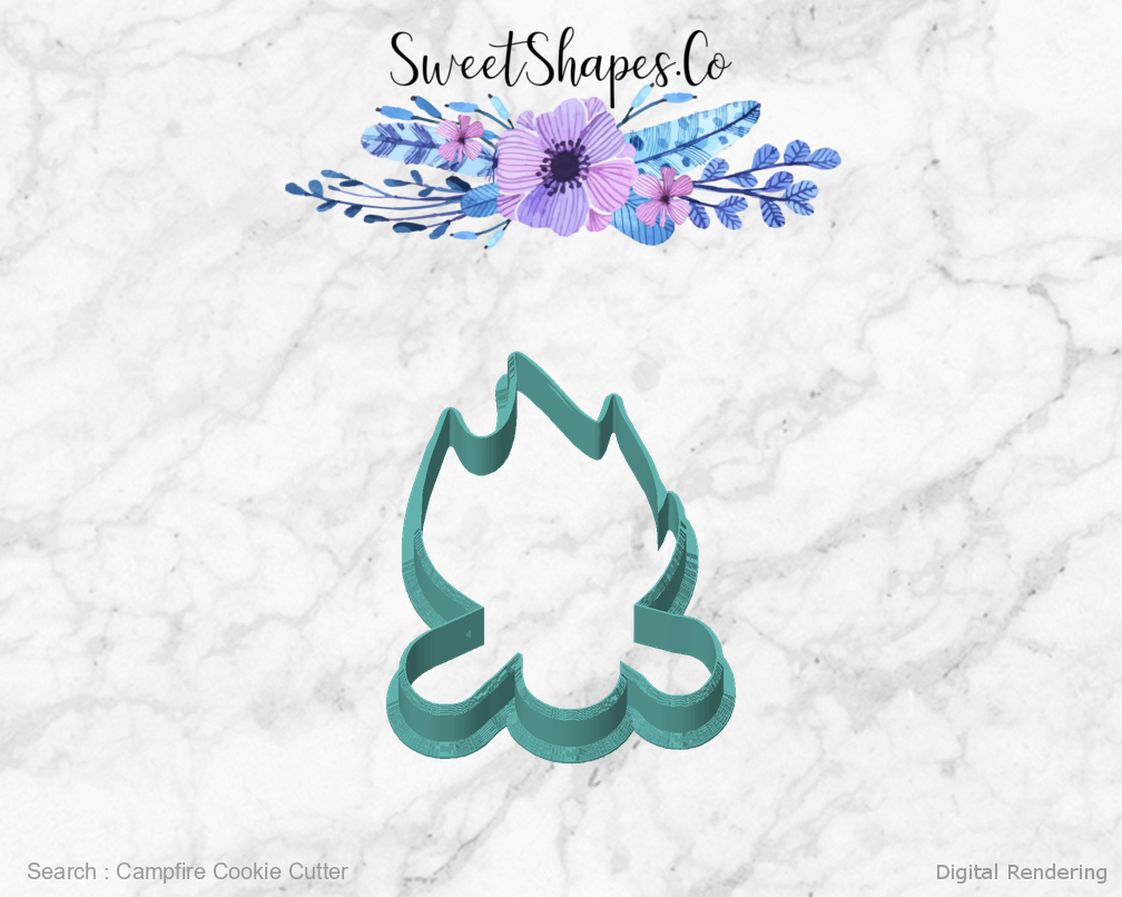 Campfire Cookie Cutter — front view