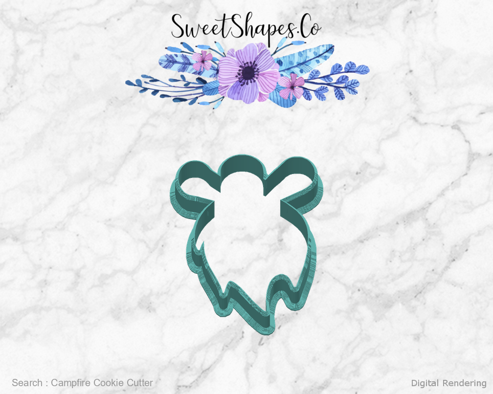 Campfire Cookie Cutter — back view