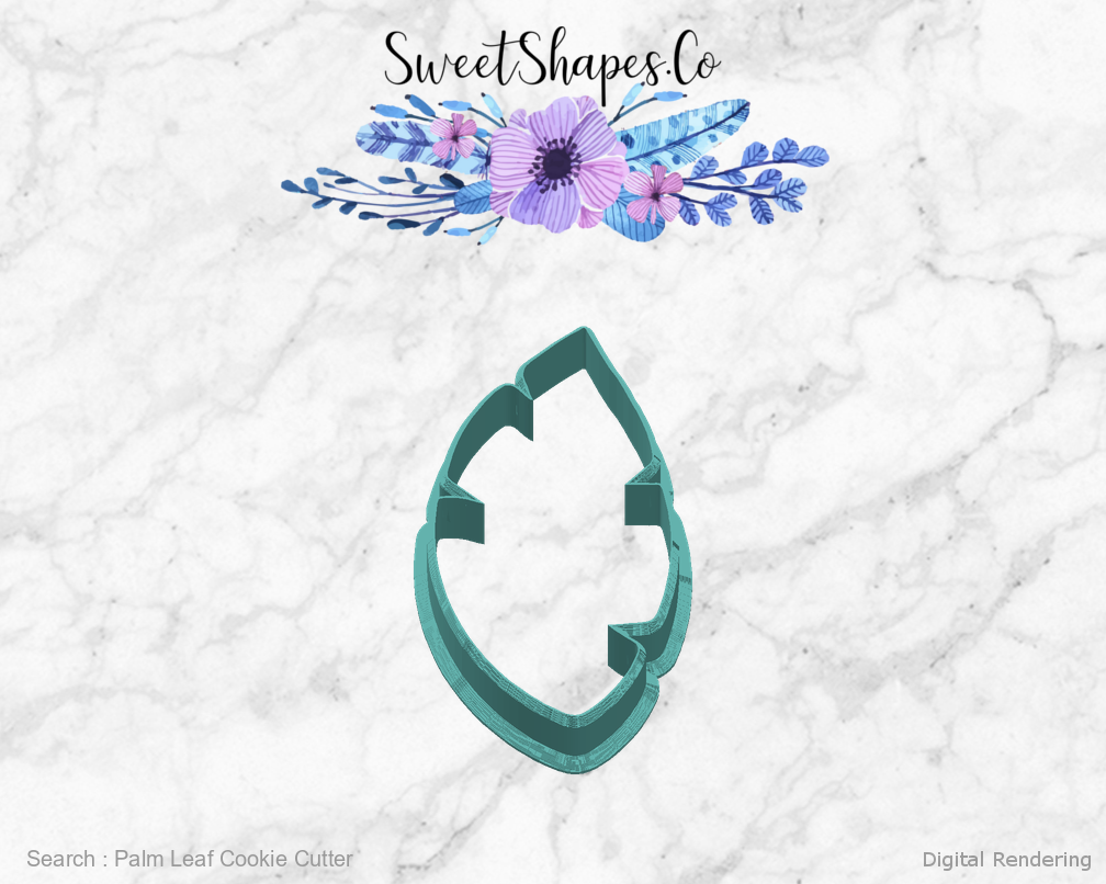 Palm Leaf Cookie Cutter — right view
