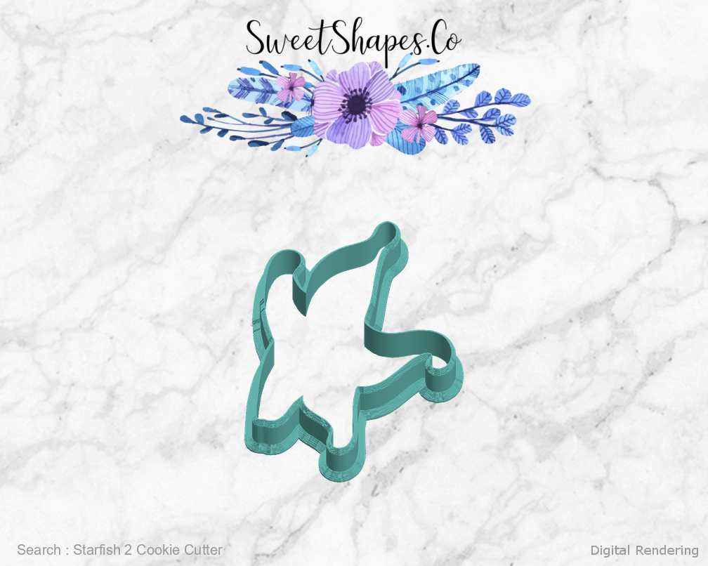 Starfish 2 Cookie Cutter — left view