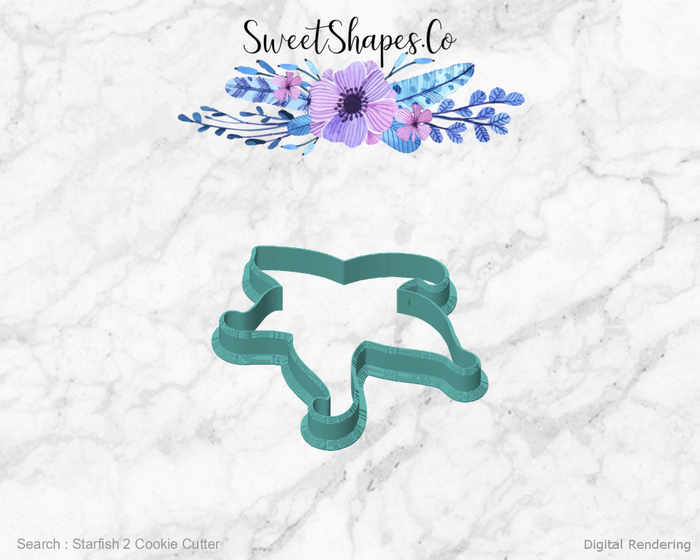 Starfish 2 Cookie Cutter — front view
