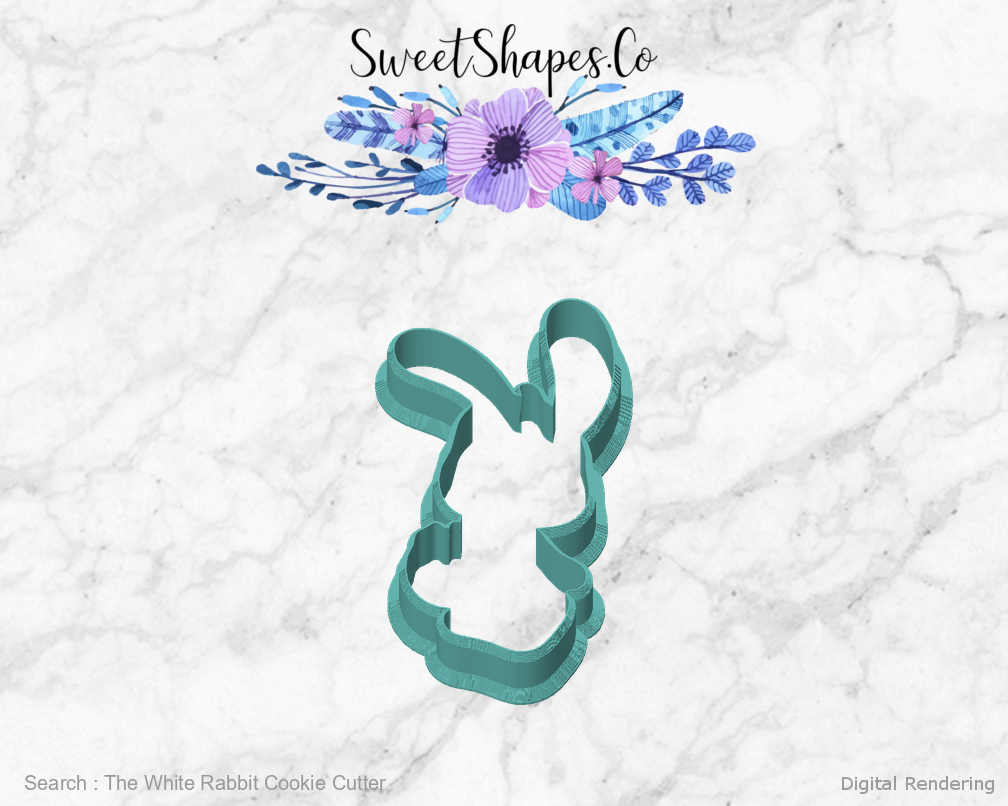 The White Rabbit Cookie Cutter — front view