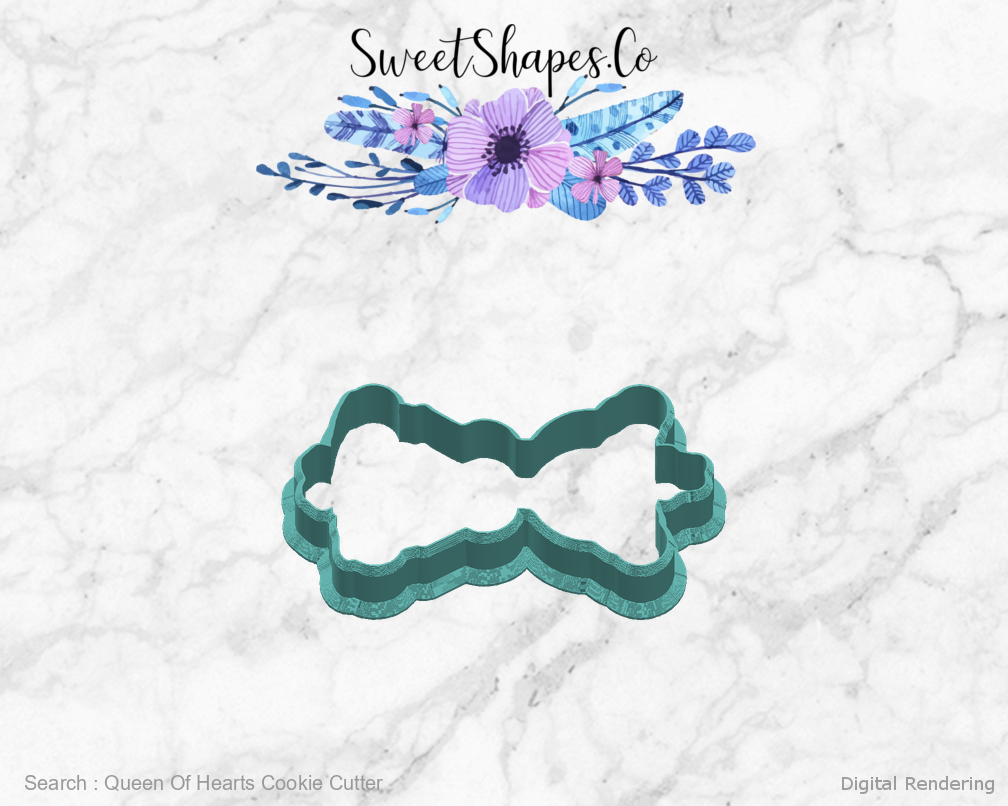 Queen Of Hearts Cookie Cutter — right view