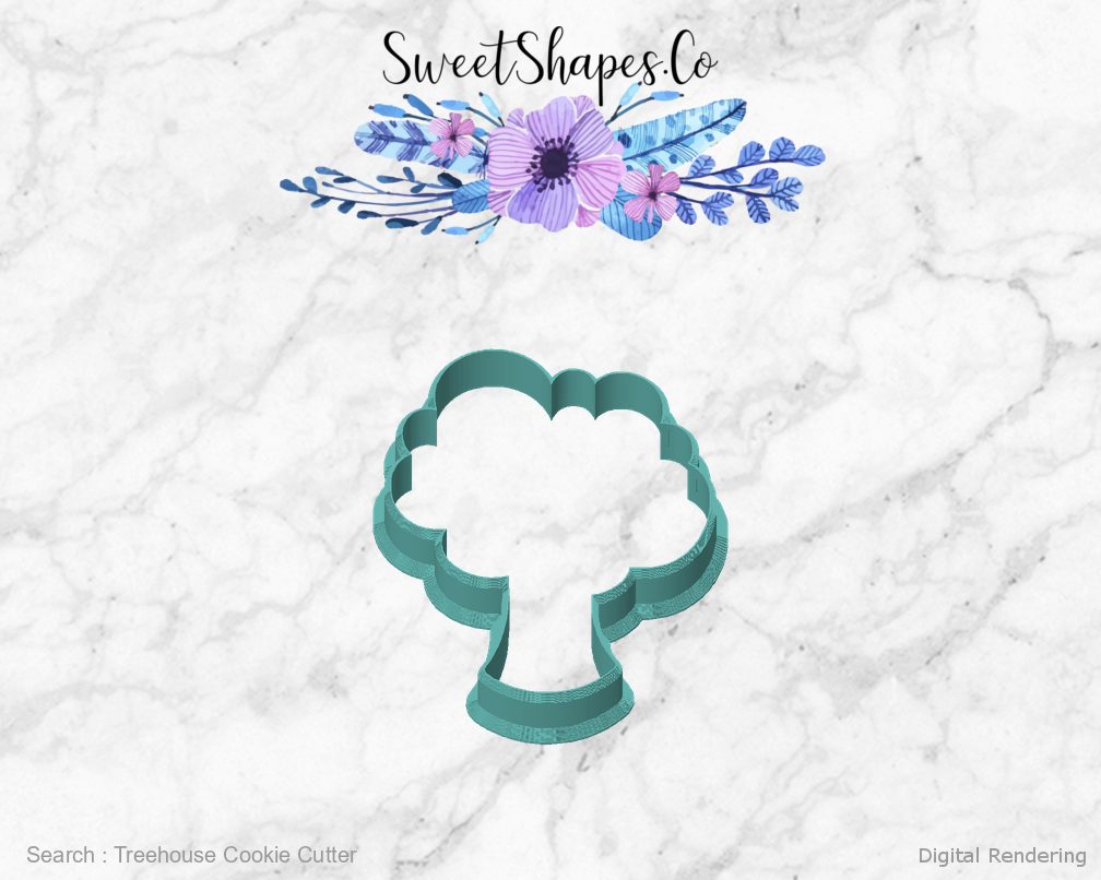 Treehouse Cookie Cutter — front view