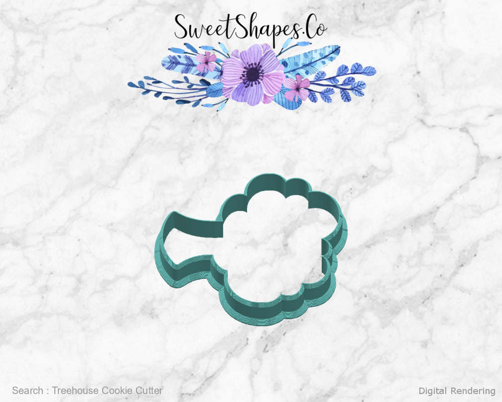 Treehouse Cookie Cutter — right view