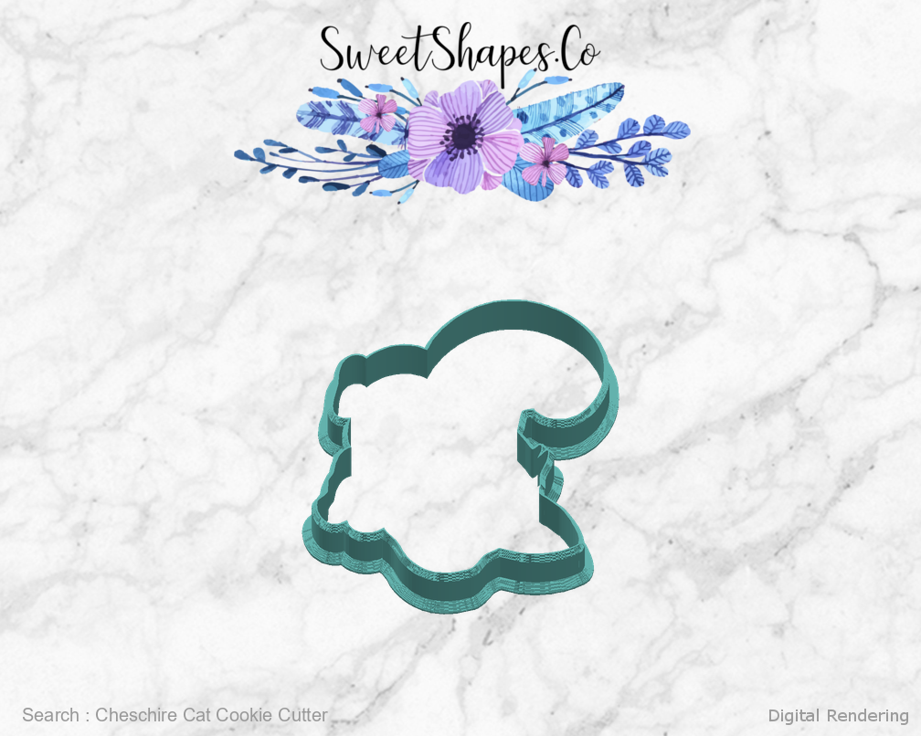 Cheschire Cat Cookie Cutter — right view