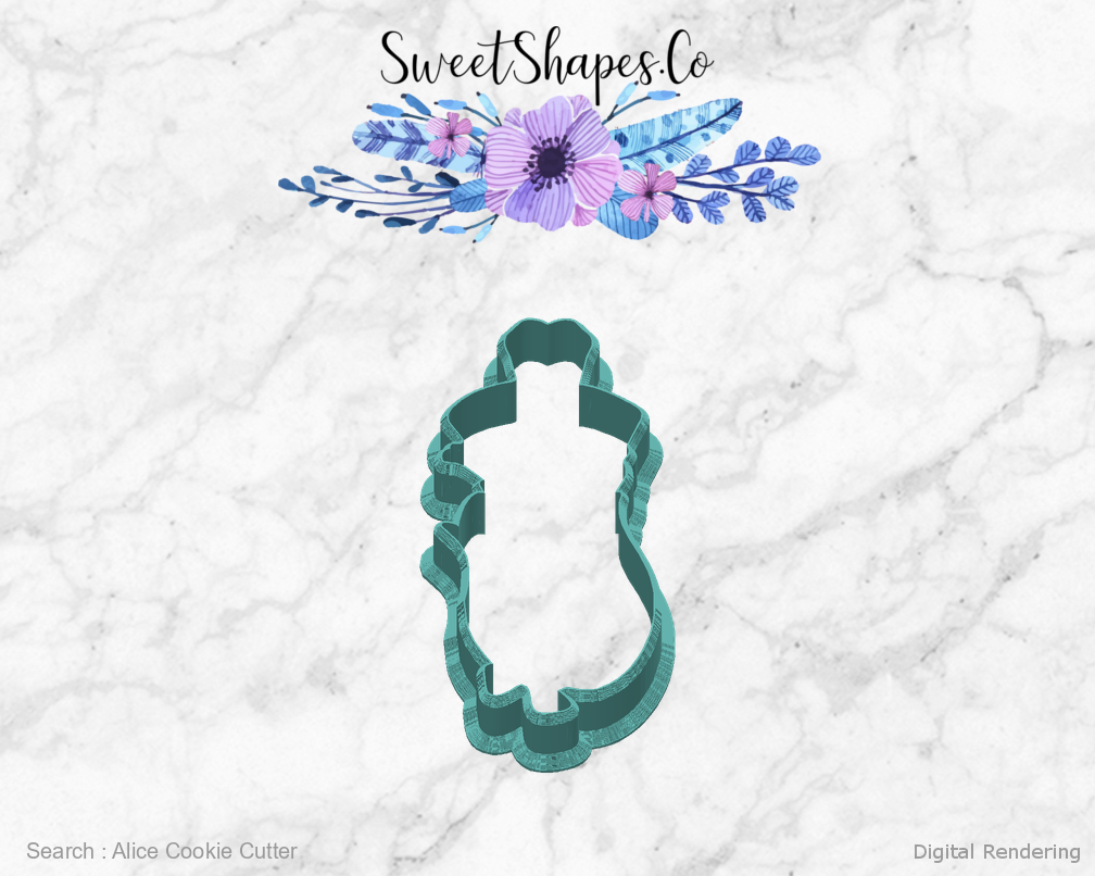 Alice Cookie Cutter — back view