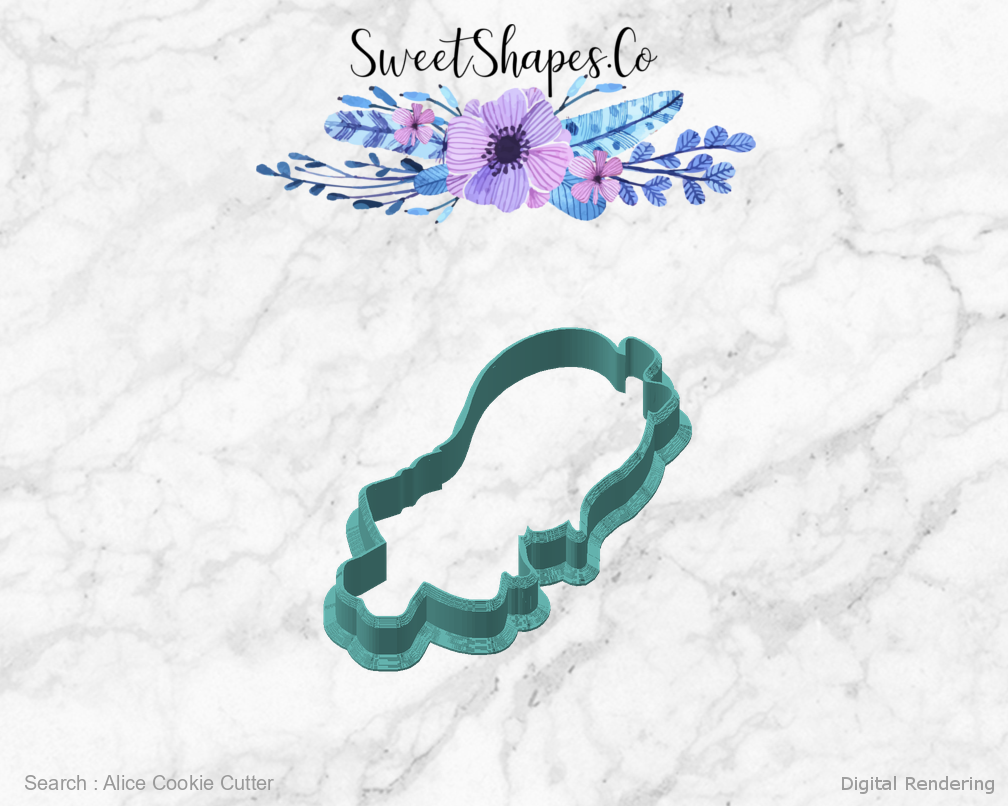 Alice Cookie Cutter — angled front view