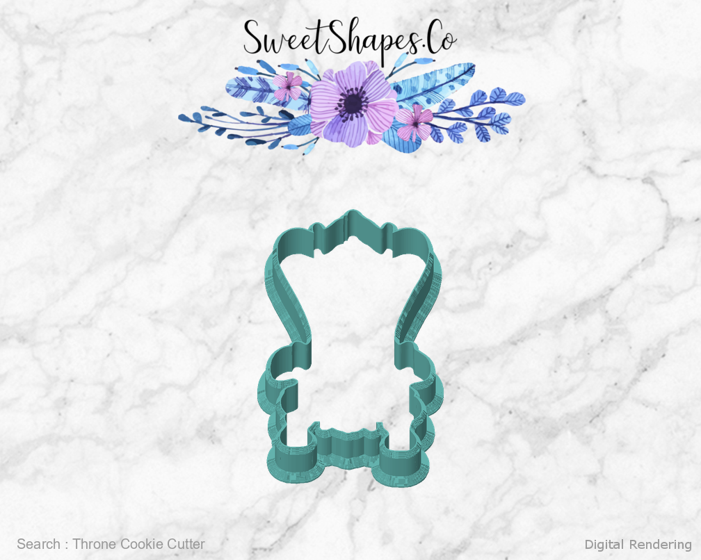 Throne Cookie Cutter — front view