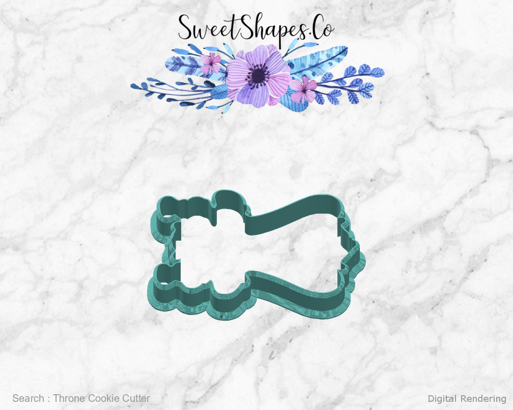 Throne Cookie Cutter — right view