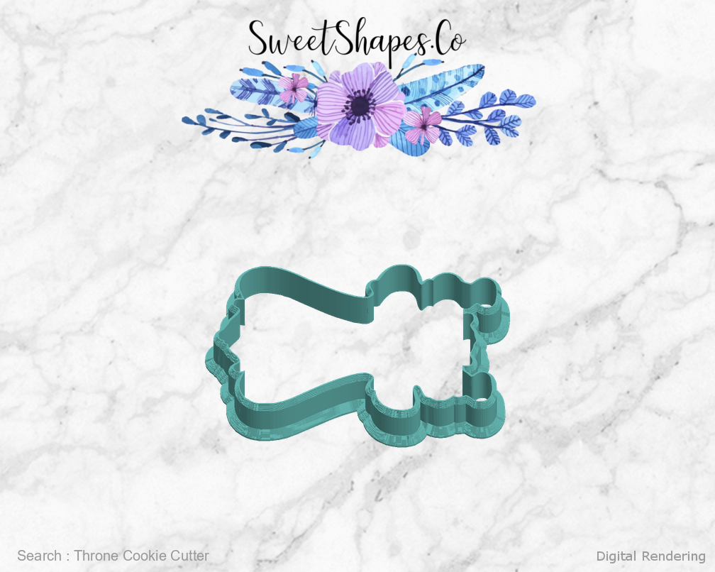 Throne Cookie Cutter — left view