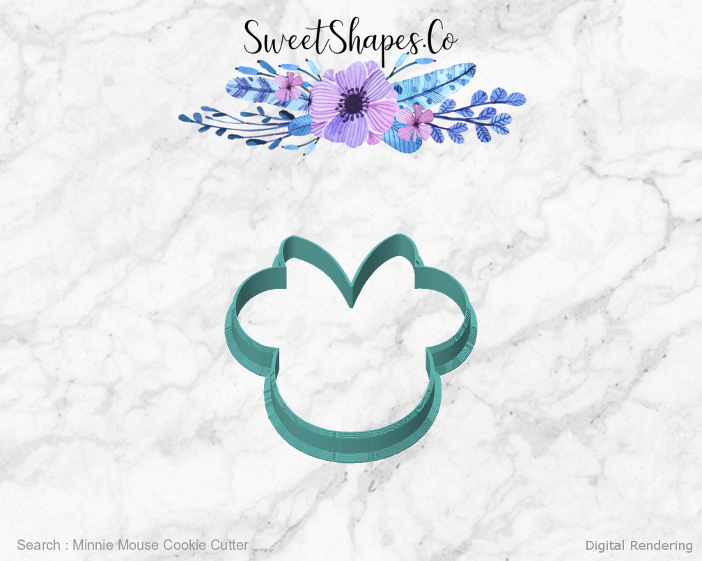 Minnie Mouse Cookie Cutter — front view