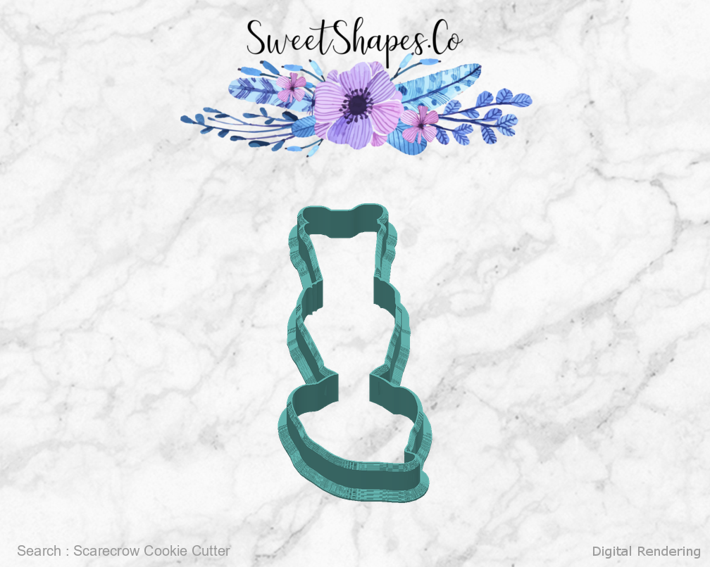 Scarecrow Cookie Cutter — back view