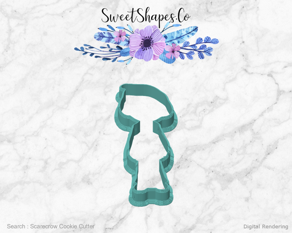 Scarecrow Cookie Cutter — front view